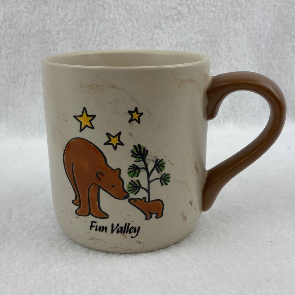Cape Shore Yarmouth Maine Bear and Stars Ceramic Mug 14 oz. Fun Valley